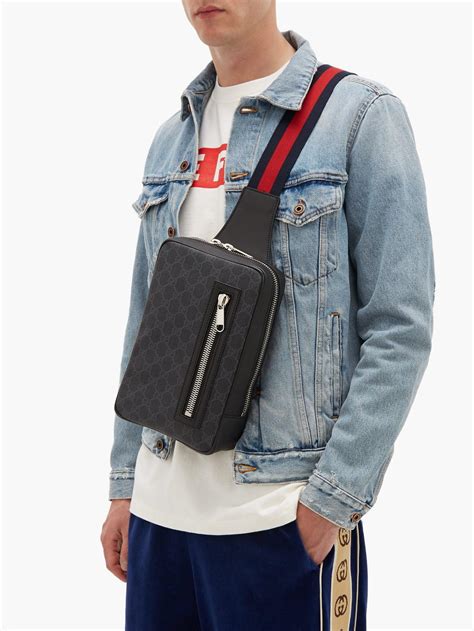 men gucci sling|Gucci crossbody bag sale clearance.